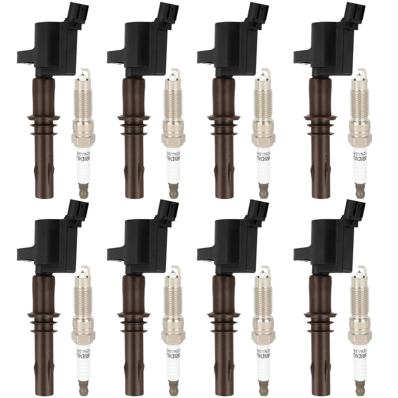 2008-2014 Ford Expedition Lincoln Navigato V8 5.4L 8pcs Ignition Coils +Spark Plugs DG521 SP509 Fedex Express