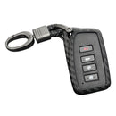 Leather Silicone Car Key Case Cover With Buckle For Lexus
