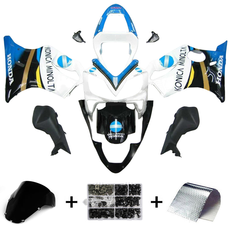 Amotopart Honda CBR600 F4i 2001-2003 Fairing Kit Bodywork Plastic ABS