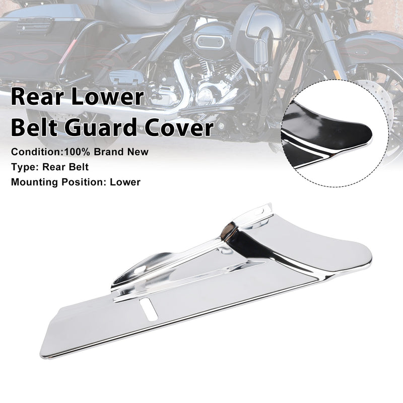 Rear Lower Belt Guard Cover For Touring FLHX Street Glide Road King FLHR
