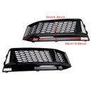 2PCS Fog Light Cover Grille Grill Fit AUDI A4 B9 S-Line S4 2016-2018