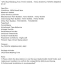 2PCS Roof Molding Trim 75551-0C030 75552-0C030 For TOYOTA SEQUOIA 01-07