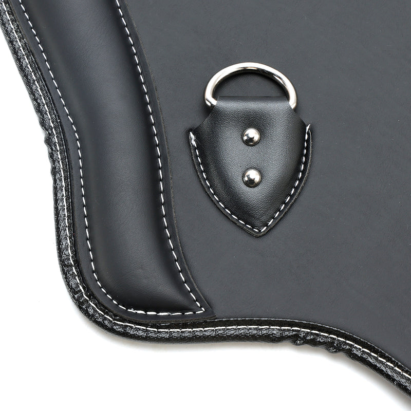 Pair Cnc Heat Shield Saddle Protector Blackb For Harley Flhx  Fxdls Xl Sportster Brown