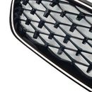 2021-2024 Fit BMW 5 Series G30 G38 Diamond Front Kidney Grill Grille Black