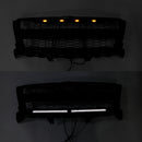 Matte Black Front Bumper Grille Grill Fit Chevy Colorado 2016-2020 W//LED