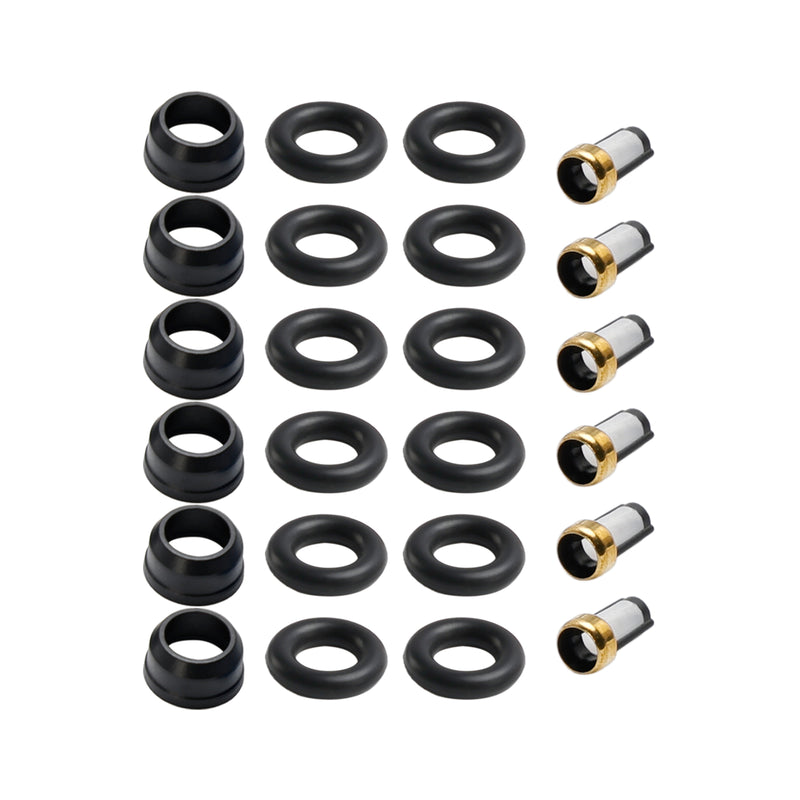 6PCS Fuel Injector Repair Kit O-Rings FJ318 Fit Buick Fit Chevy Fit Pontiac