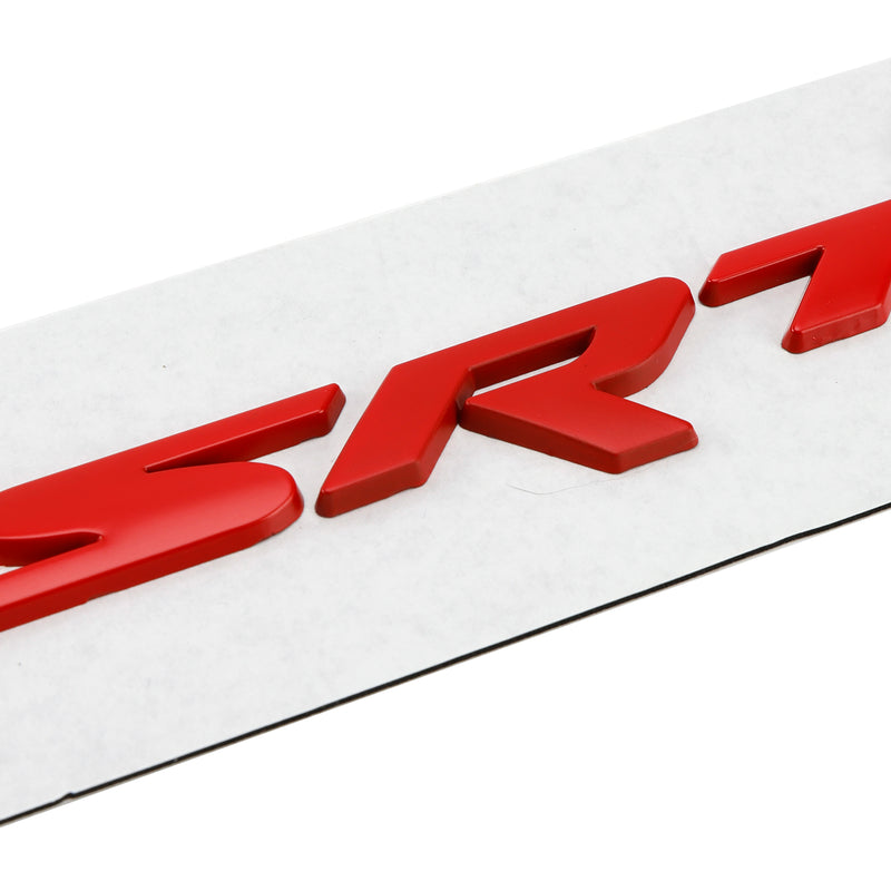 Rear Tailgate SRT Hellcat Decal Emblem for Challenger Trunk Lid Badge Red