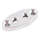 Twin Turbo Dual 1/8" NPT Oil Feed Line Adapter Plate for LS1 LSX LS3 LS2 LQ4