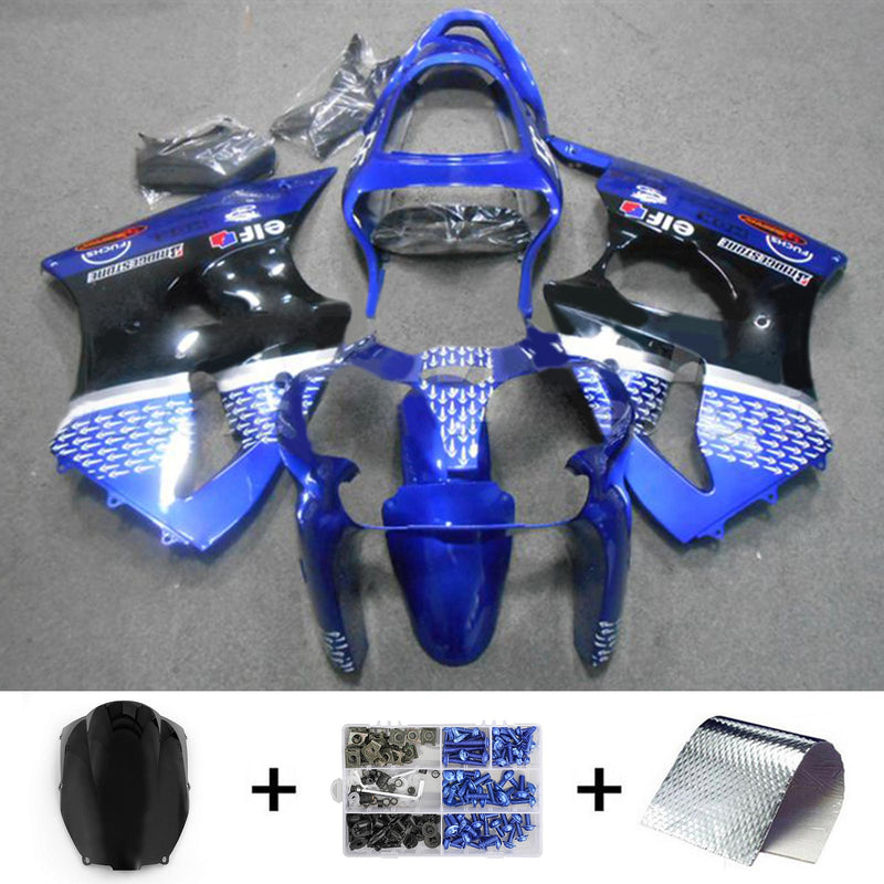 Amotopart Kawasaki ZX6R 636 2000-2002 ZZR600 2005-2008 Fairing Kit Bodywork