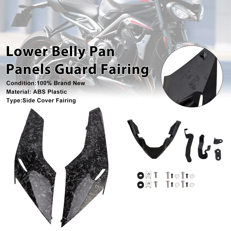 Lower Belly Pan Panels Guard Fairing For Street Triple 765 R/RS 2020-2022 Forge