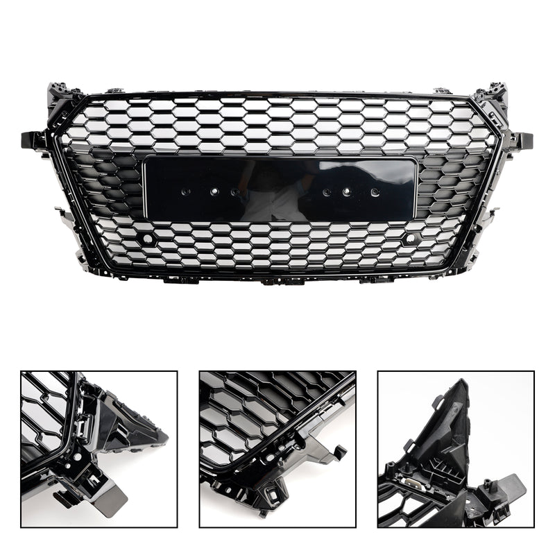 RS Style Front Honeycomb Grille Grill Fit Audi TT MK3 FV 8S 2014-2023