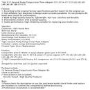 Gen V LT Vacuum Pump Flange Cover Plate Adapter 551123 For LT1 LT2 L82 L83