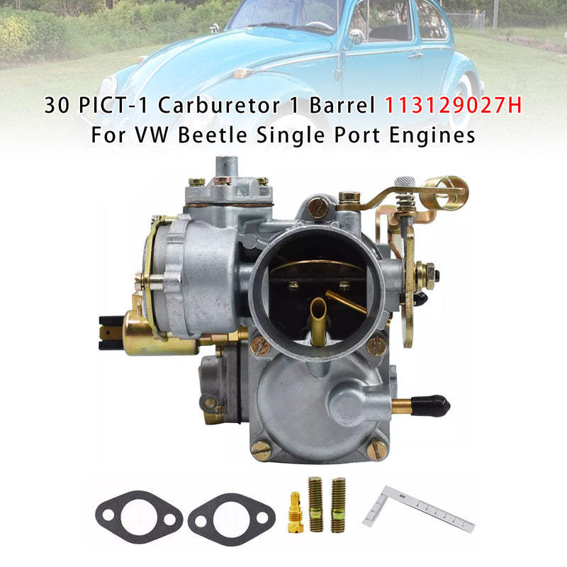30 PICT-1 Carburetor 1 Barrel 113129027H For VW Beetle Single Port Engines