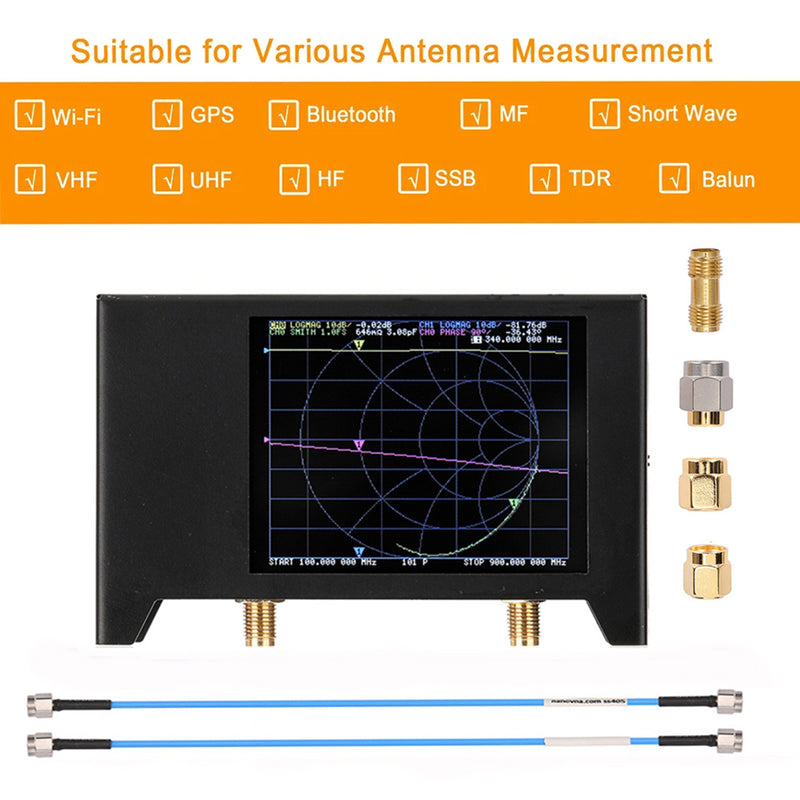 NanoVNA V-Two 3G 2.8" Vector Network Antenna Analyzer 50kHz-3GHz Shortwave