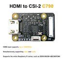 HDMI to CSI-2 C790 Module HDMI IN to CSI C0779 Expansion Board Pikvm