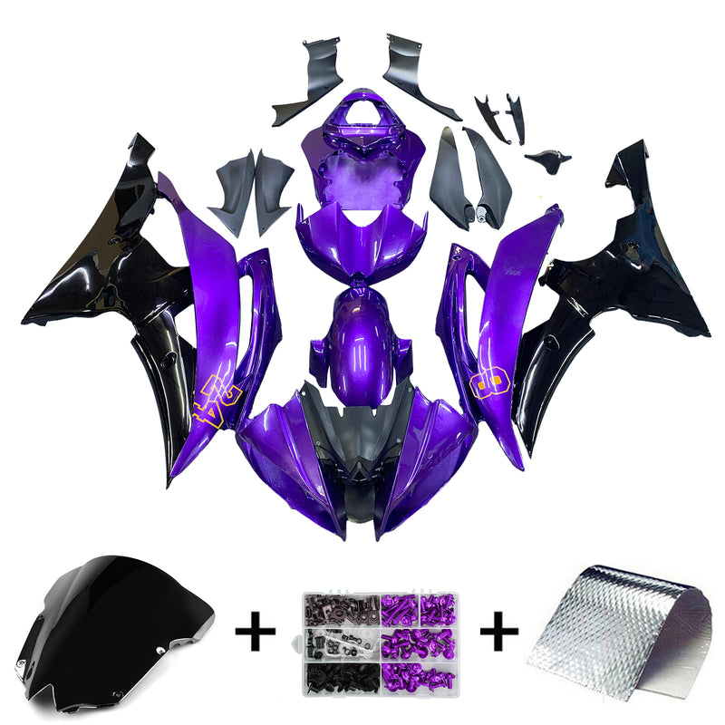 Amotopart Yamaha YZF 600 R6 2008-2016 Fairing Kit Bodywork Plastic ABS