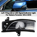 Left Wing Mirror LED Signal Indicator Light For Subaru Forester 2014-2015
