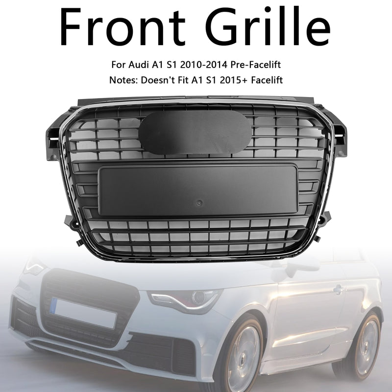 Chrome Front Bumper Grill Grille Fit Audi A1 S-Line 2010-2014 MK1