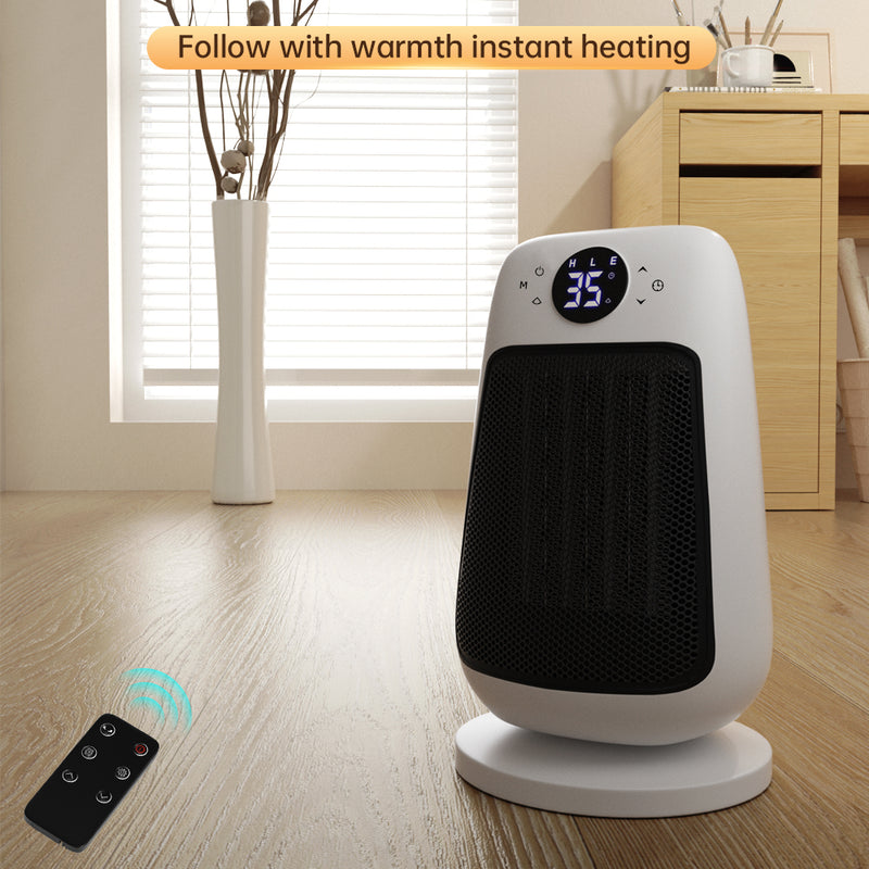 Space Heater with Adjustable Thermostat 1500W PTC Ceramics Desktop Heater touch screen with remote control