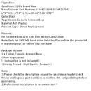 Black Centre Console Armrest Trim Base For BMW E46 325i 328i 02-06 51168213680