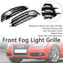 Honeycomb Front Bumper Fog Light Grille Cover Fit Audi A3 8P S-Line 2009-2012