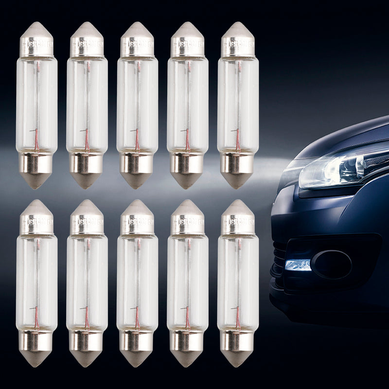 10PCS Car Light Tubular Lamp bulb C10W SV8.5-8 43MM 6429 24V 10W For OSRAM