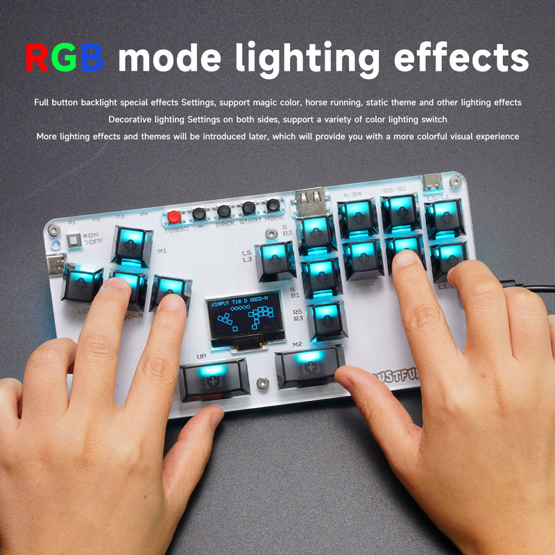 MustFun Hitbox Mini Stickless Controller For PC PS Switch And Other Game Devices