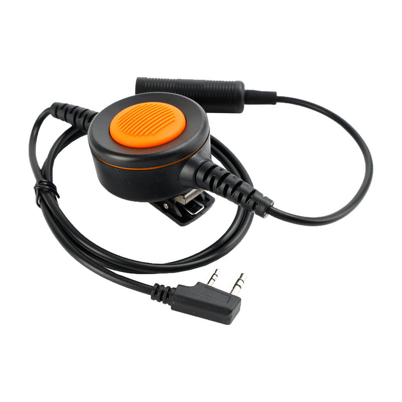 K-326 Orange Round PTT IP65 Waterproof For Kenwood TH-D7 TH-F6 TH-K2 TH-21 TH-28