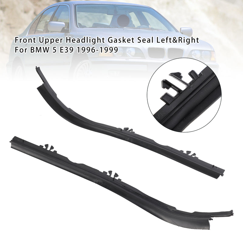 Front Upper Headlight Gasket Seal Left&Right For BMW 5 E39 1996-1999