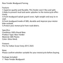 Rear Fender Mudguard Fairing For Indian Scout Sixty 2015-2025