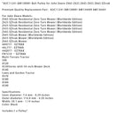 AUC11241 AM138081 Belt Pulley for John Deere Z465 Z625 Z645 Z655 Z665 EZtrak