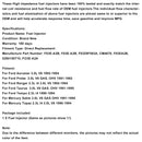 1PCS Fuel Injector CM4670 Fit Ford Ranger 2.9L 3.0L 3.8L V6 1985-1997 F03E-A2B