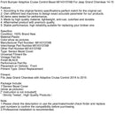 Front Bumper Adaptive Cruise Control Bezel 68143107AB For Jeep Cherokee 14-15