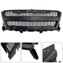 Matte Black Front Bumper Grille Grill Fit Chevy Colorado 2016-2020 W//LED