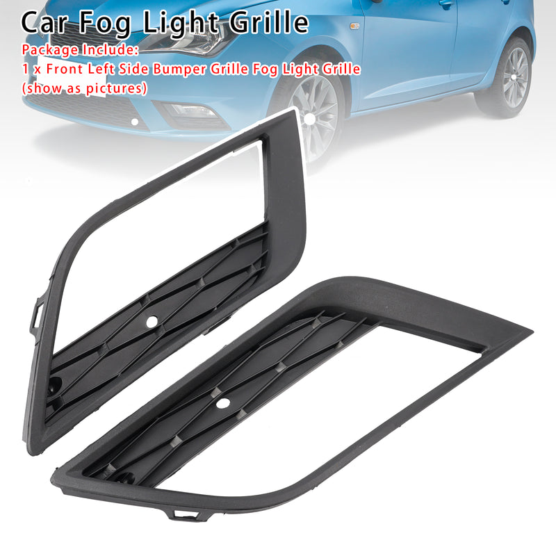 2X Car Front Bumper Fog Light Grilles For Seat Ibiza MK4 2013-2016