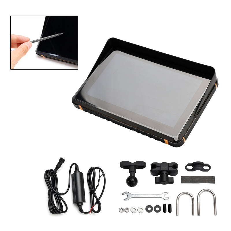 7 Inch Universal Recorder Pnd Carplay Touch Screen For Scooter Motorcycle