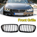 BMW 3 Series F30 F31 F35 2012-2019 Gloss Black Front Kidney Grill Grille