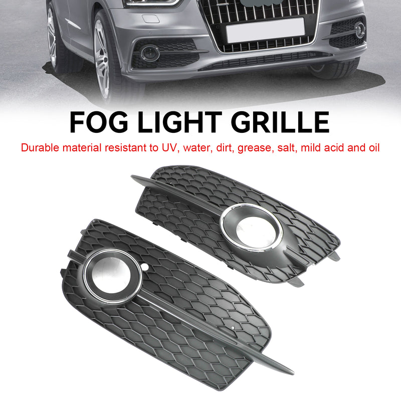 Audi Q3 S-Line 2012-2014 2PCS Bumper Fog Light Grill Grille 8U0807681DSP9