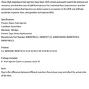 8PCS Fuel Injector 0000788323 Fit MERCEDES W124 W140 W210 R129 A0000786523