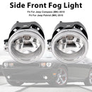 Pair Front Fog Light For Jeep Compass Dodge Charger Caliber 5182025AA