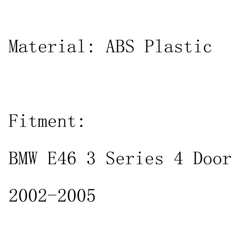 Front Kidney Hood Grille Grill For BMW E46 3 Series 4 Door 2002-2005 Chrome