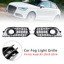 Front Bumper Honeycomb Fog Grille Cover For Audi A1 2010-2014 Black