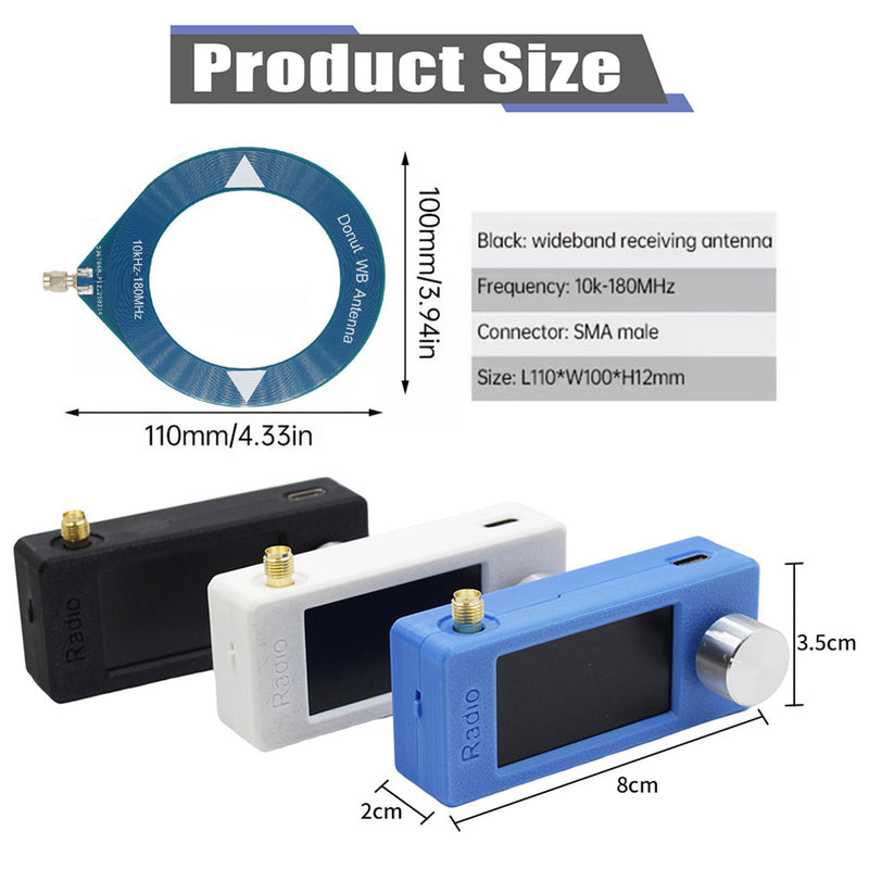 Portable SI4732 Miniature Receiver For Wide Band Frequencies 0.5-108MHz