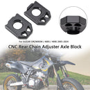 CNC Rear Chain Adjuster Axle Block For SUZUKI DRZ400SM 400S 400E 2005-2024