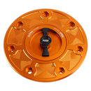 CNC Orange Keyless Fuel Gas Cap For Duk 790 890 2018 2019 2021 2022 2023-2025