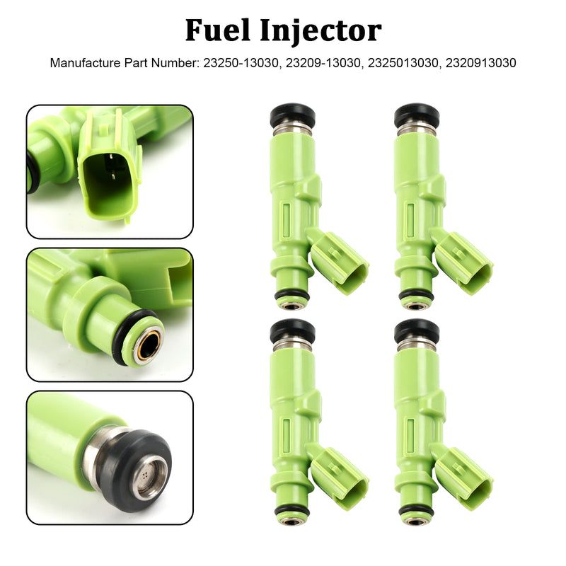 4PCS Fuel Injector 23250-13030 Fit Toyota 7K-E Engine 23209-13030