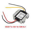 Waterproof DC 6V to 12V 1-3A Step-Up Power Supply Converter Regulator
