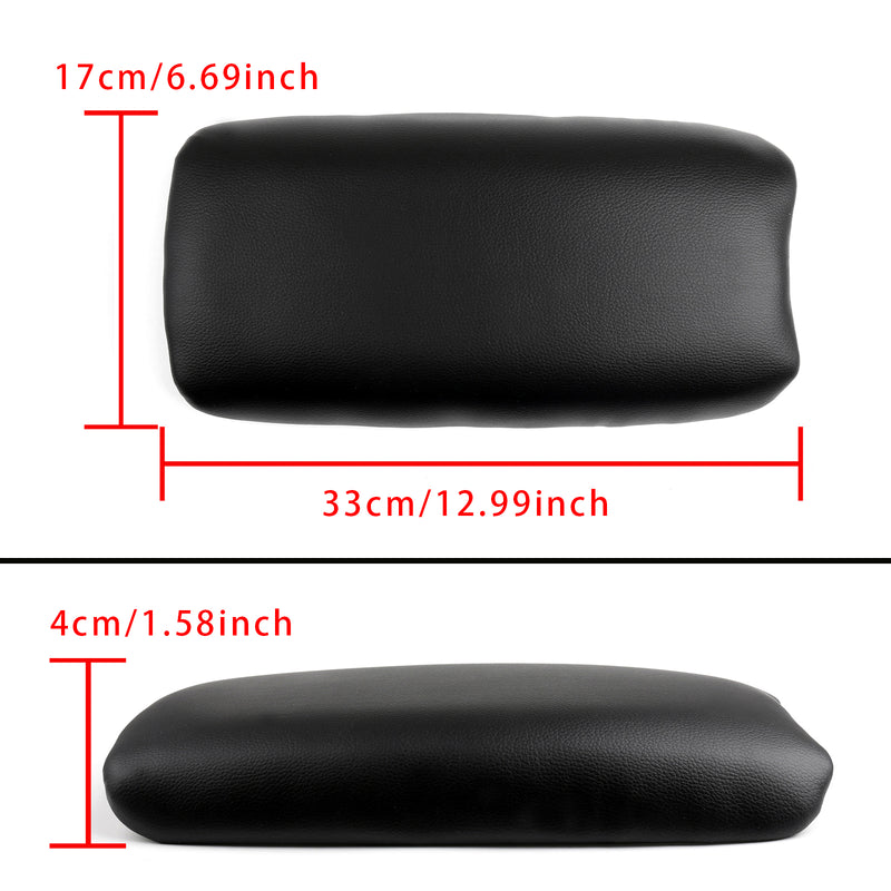 Black Leather Armrest Centre Console Lid For Honda CIVIC 2006-2009