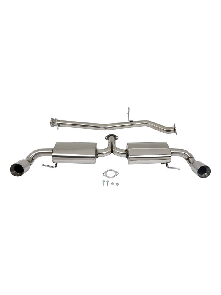 Catback Exhaust System For 06-07 Honda Accord 04-11 Mazda RX-8 1.3L Dual 3.5" Tip Muffler