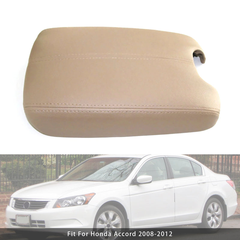 Beige Leather Armrest Centre Console Lid For Honda Accord 2008-2012